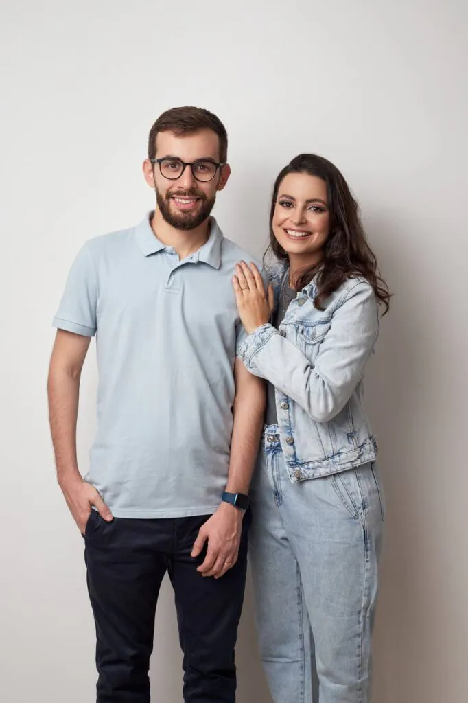 Reuel e Camila Santos