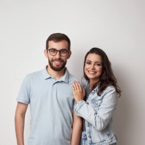Reuel e Camila Santos