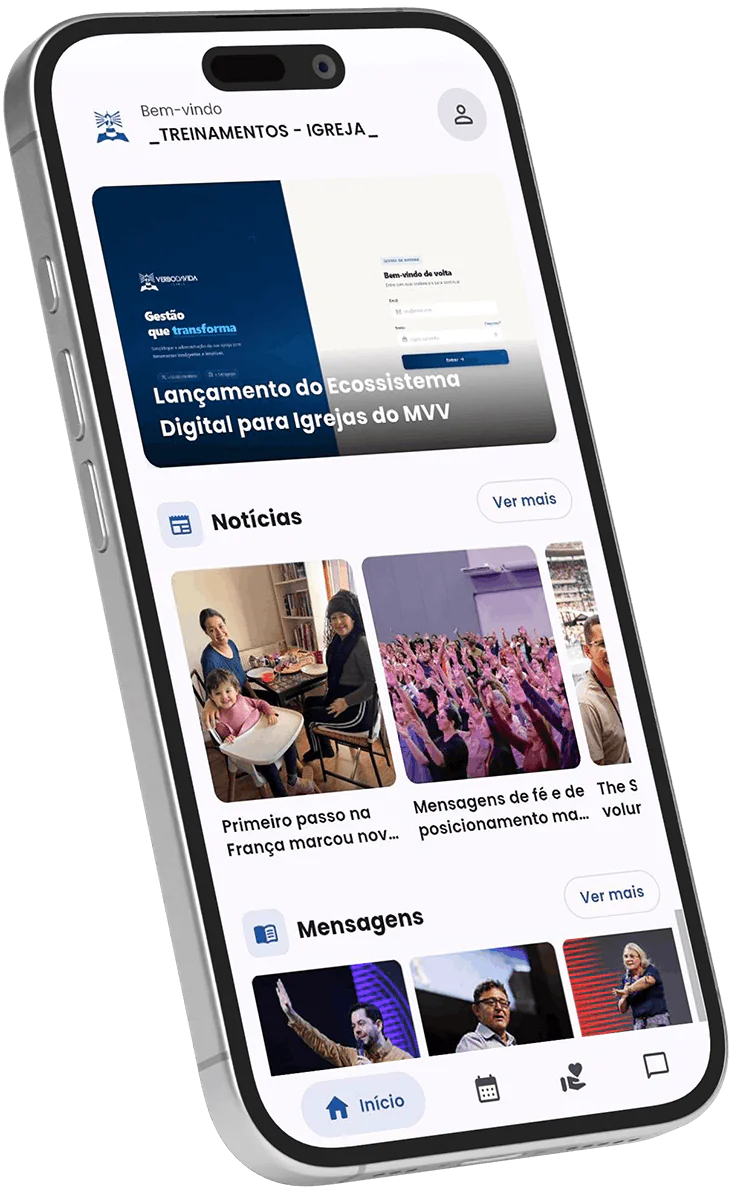 App Verbo da Vida - Home